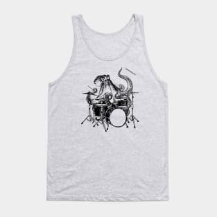 SEEMBO Octopus Playing Drums Drummer Drumming Band Tank Top